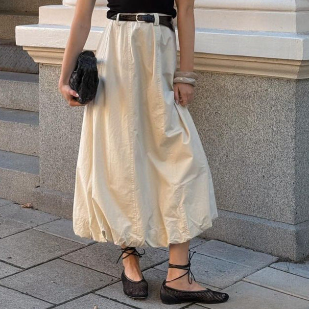 French Inspired Street Style Skirt With Simple Elegance-Theone Apparel