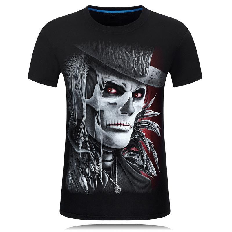 Spooky Skull With Top Hat Shirt-Theone Apparel