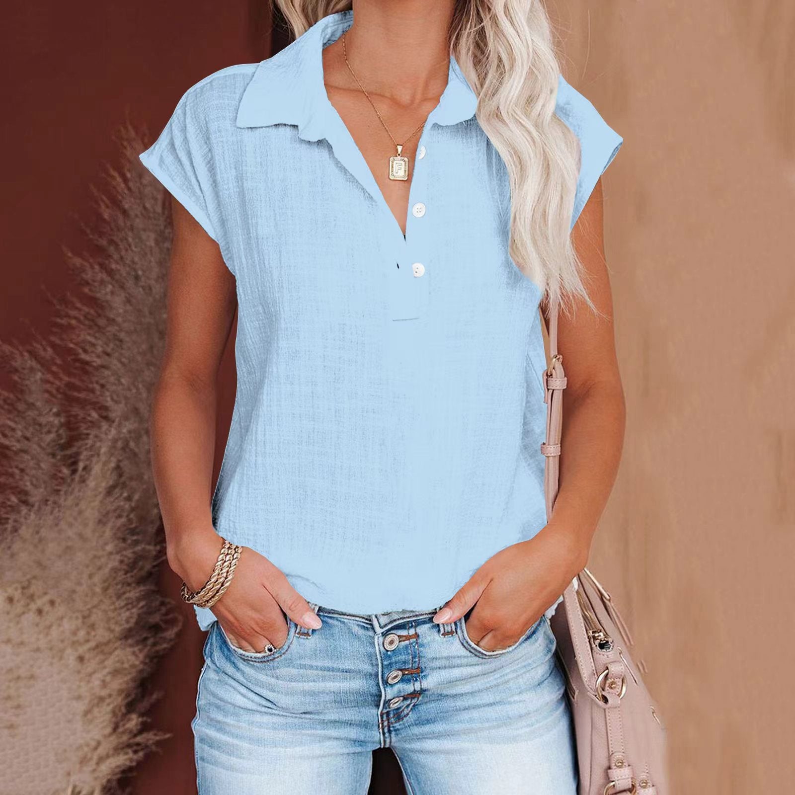 Women's Retro Cotton-linen Shirt