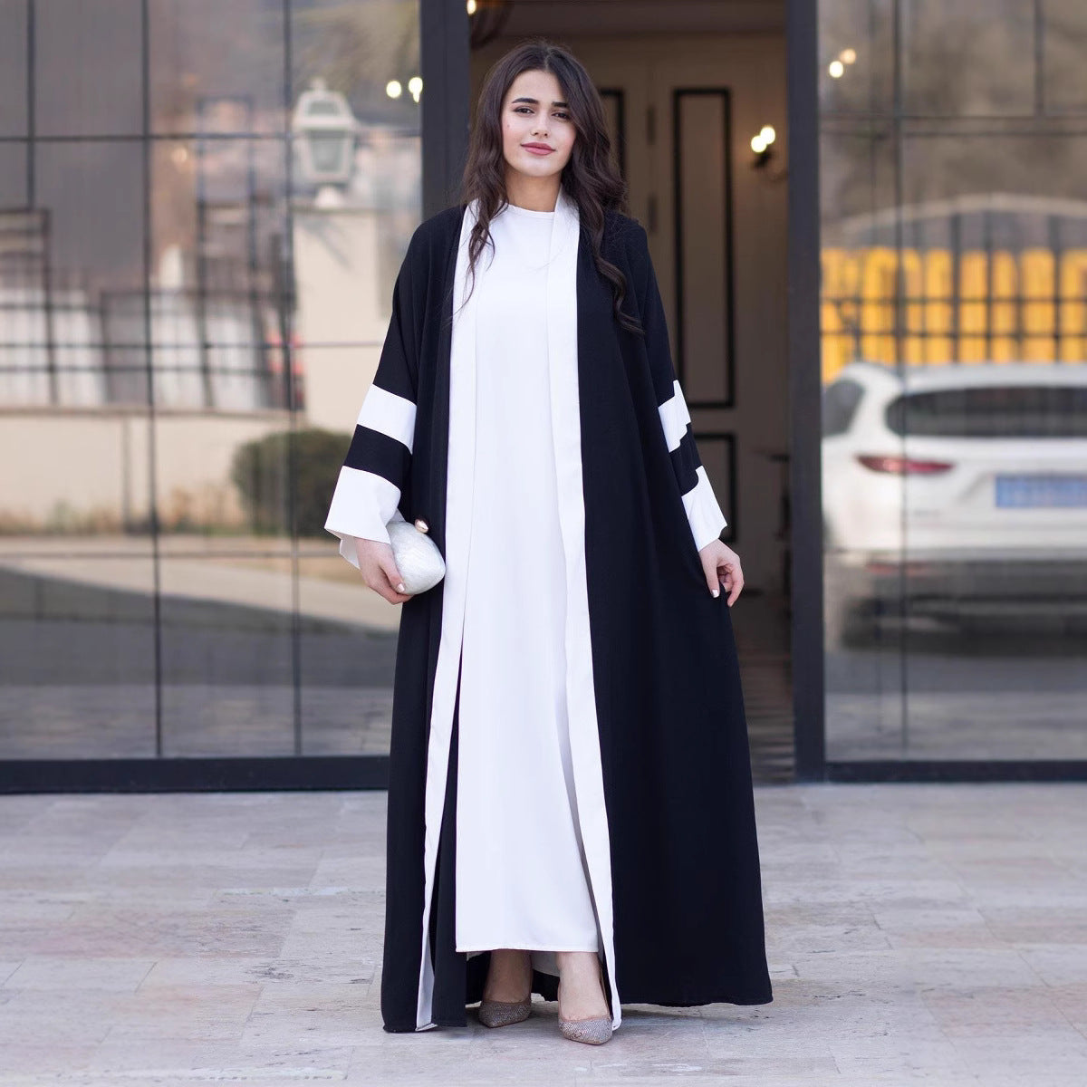 Fashion Color-block Saudi Dubai Jacket