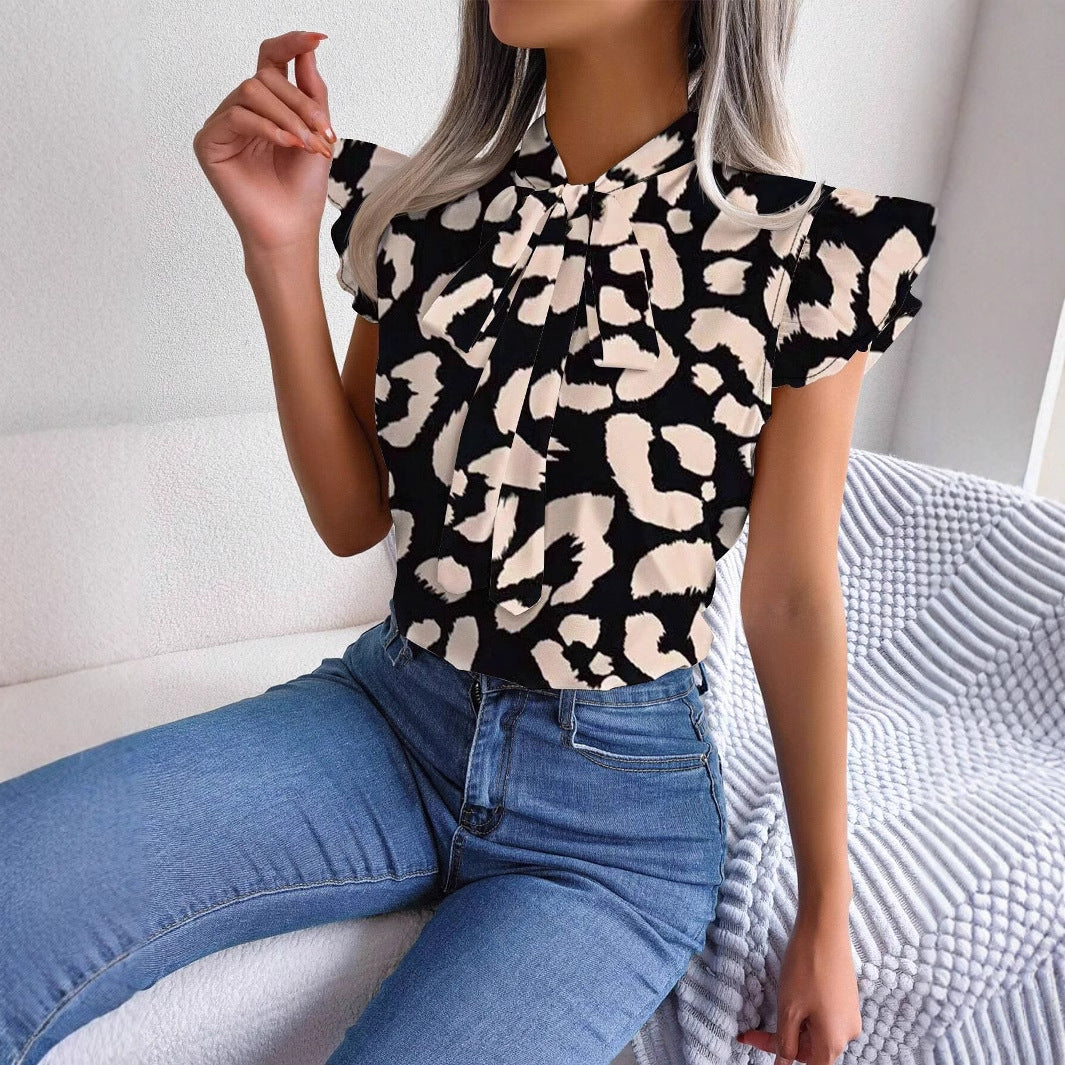 Fashionable Commuter Short-Sleeve Top For Women