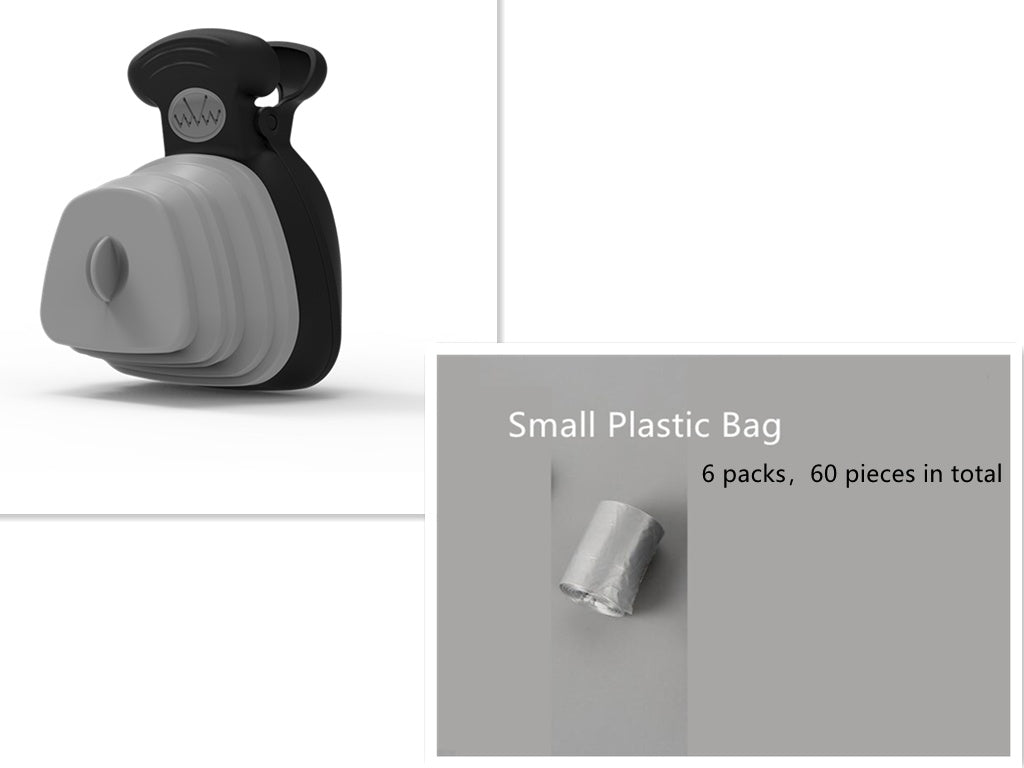 Foldable Pet Poop Scoop With Bag Dispenser For Travel