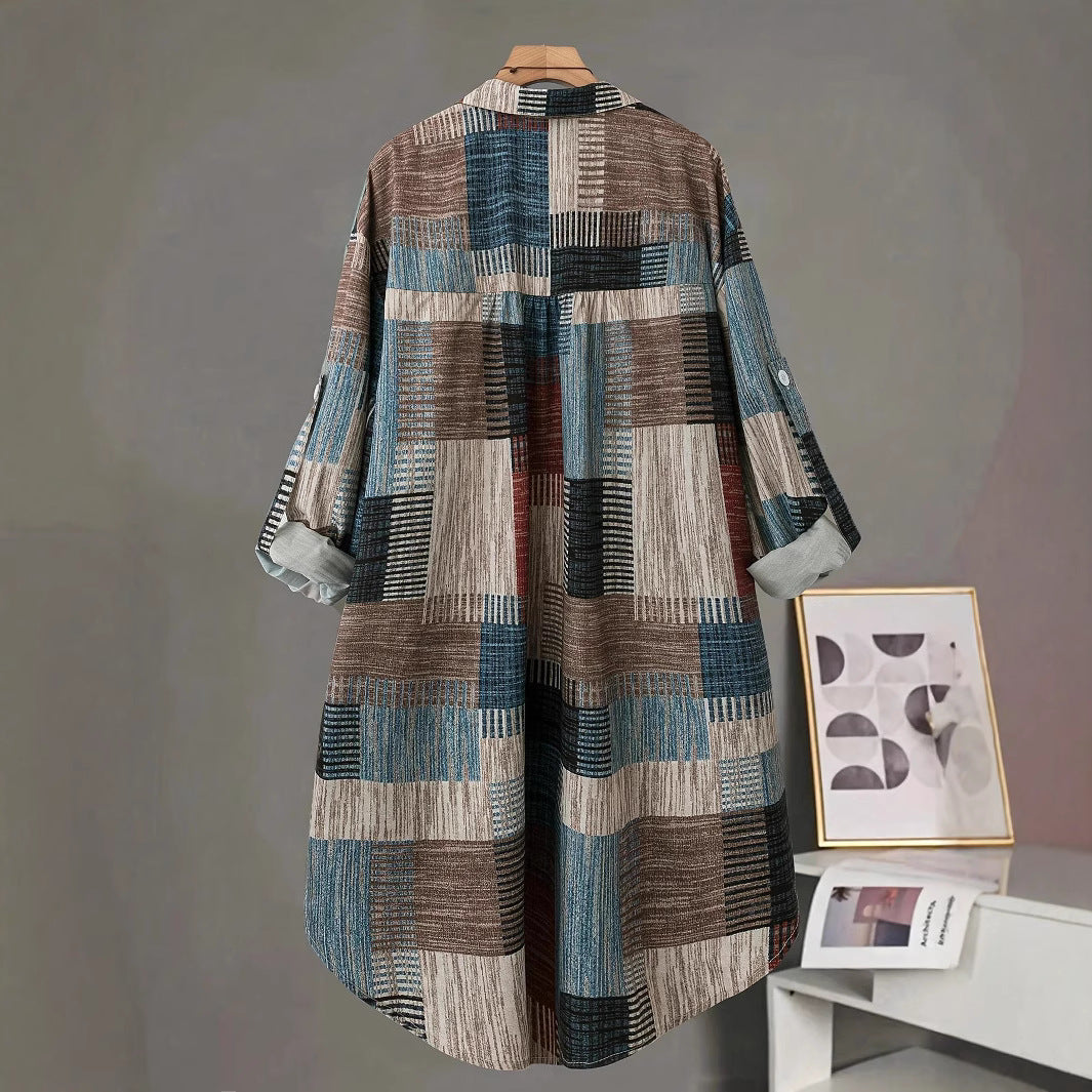 Retro Color-block Casual Outdoor Clothingfresh Comfortable And Stylish