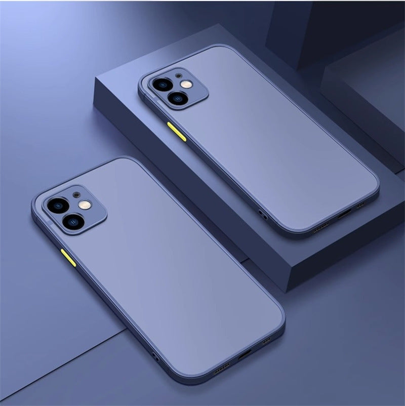 Acrylic Frosted Anti?Drop Phone Case With Fine Hole Design