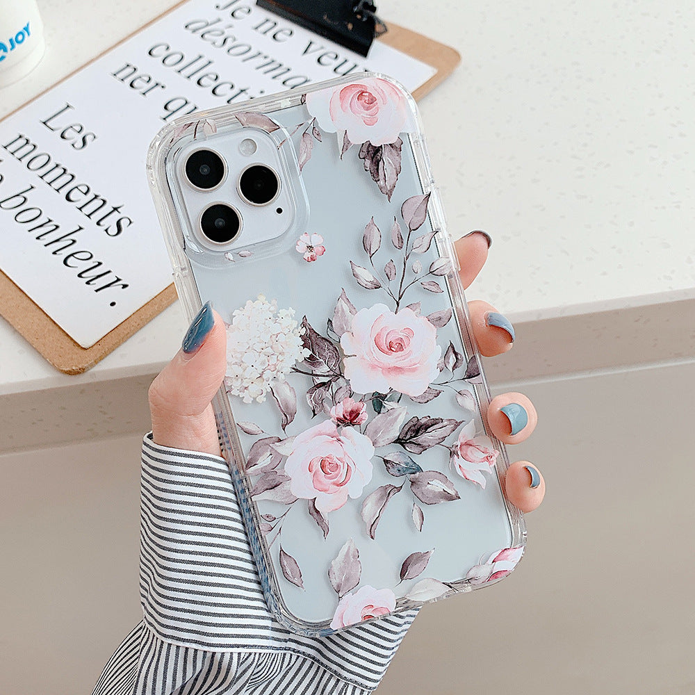 Banana Leaf Floral Protective Phone Case With Watercolor Design