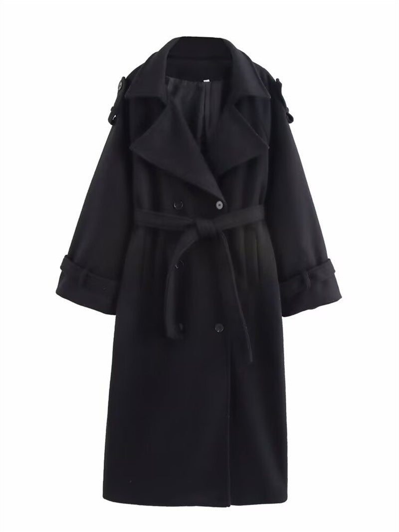 Women's Double-breasted Wool Coat