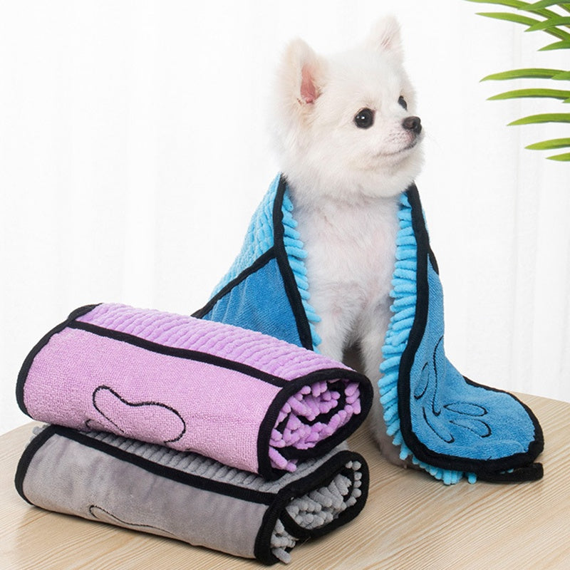 Super Absorbent Microfiber Pet Bath Towel For Quick Drying
