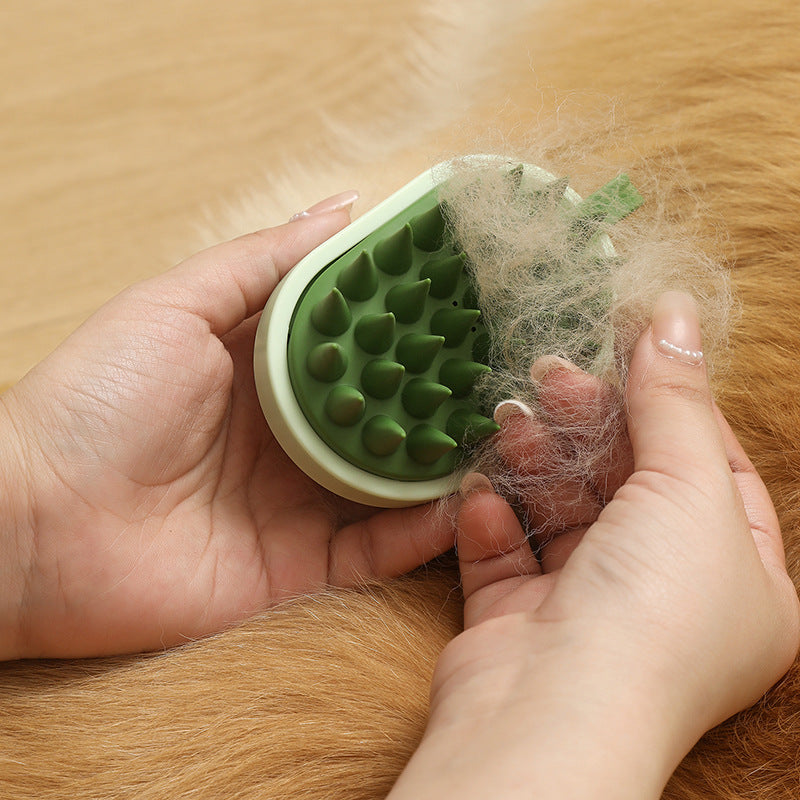Soft Silicone Pet Hair Remover Comb For Bathing And Massage