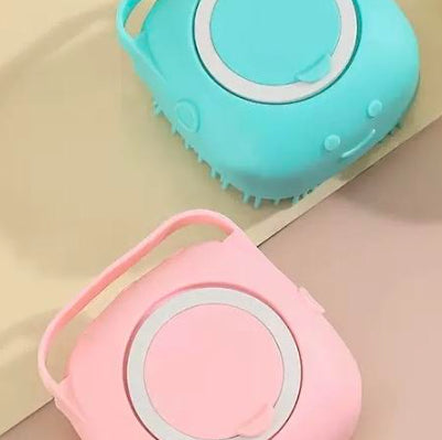 Silicone Dog Bath Massage Gloves With Shampoo Dispenser