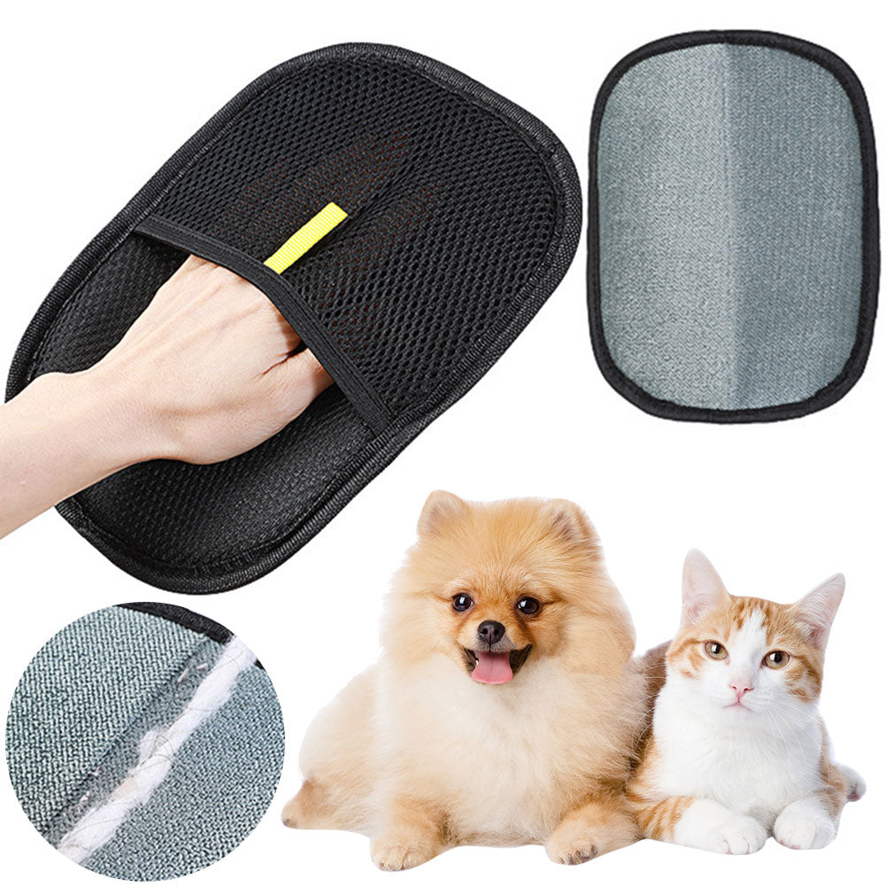 Pet Hair Remover Mitt Glove For Grooming And Deshedding