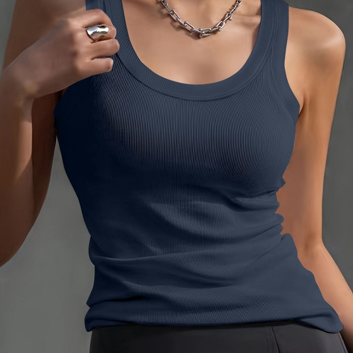 Women's Round-neck Versatile Sleeveless Top