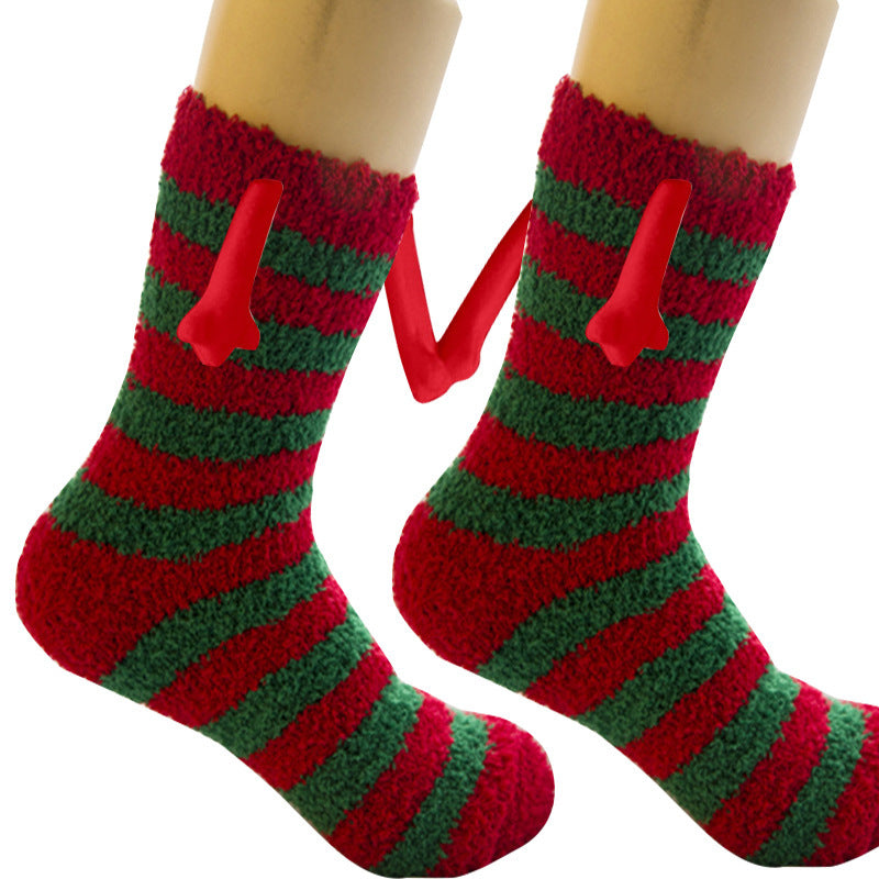 Adorable 3D Soft Fleece Crew Socks with Penguin Designs-Figure 7-Theone Apparel
