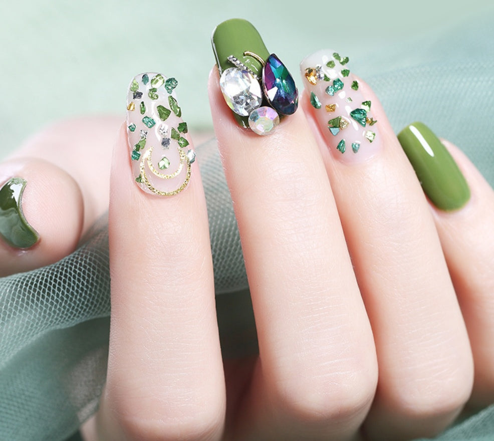 Assorted Nail Art Jewels in Various Colors and Shapes-Theone Apparel