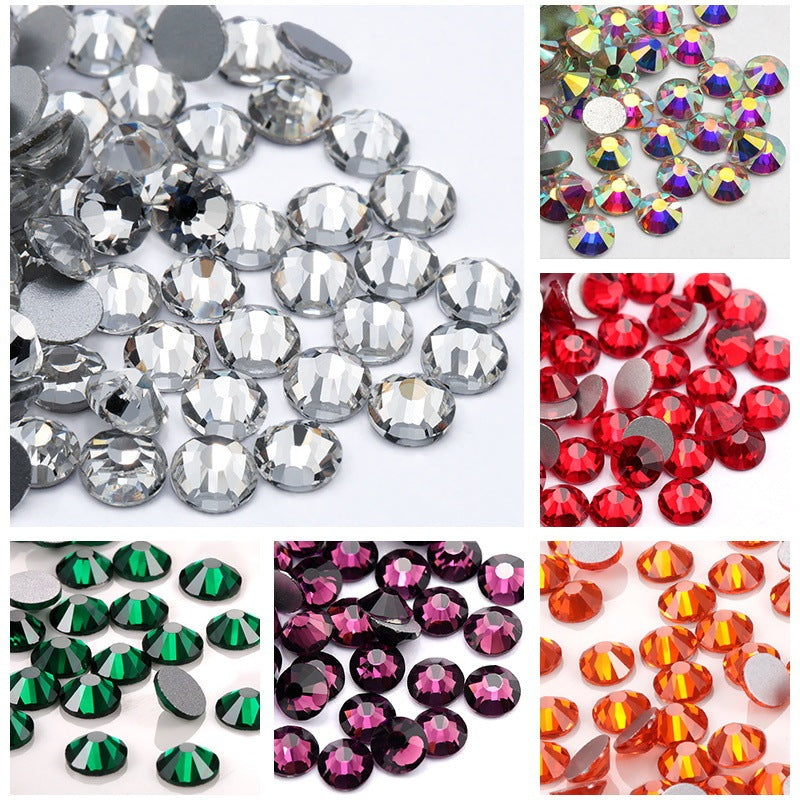 Colorful Rhinestone Jewel Nail Adornment in Multiple Colors-Theone Apparel