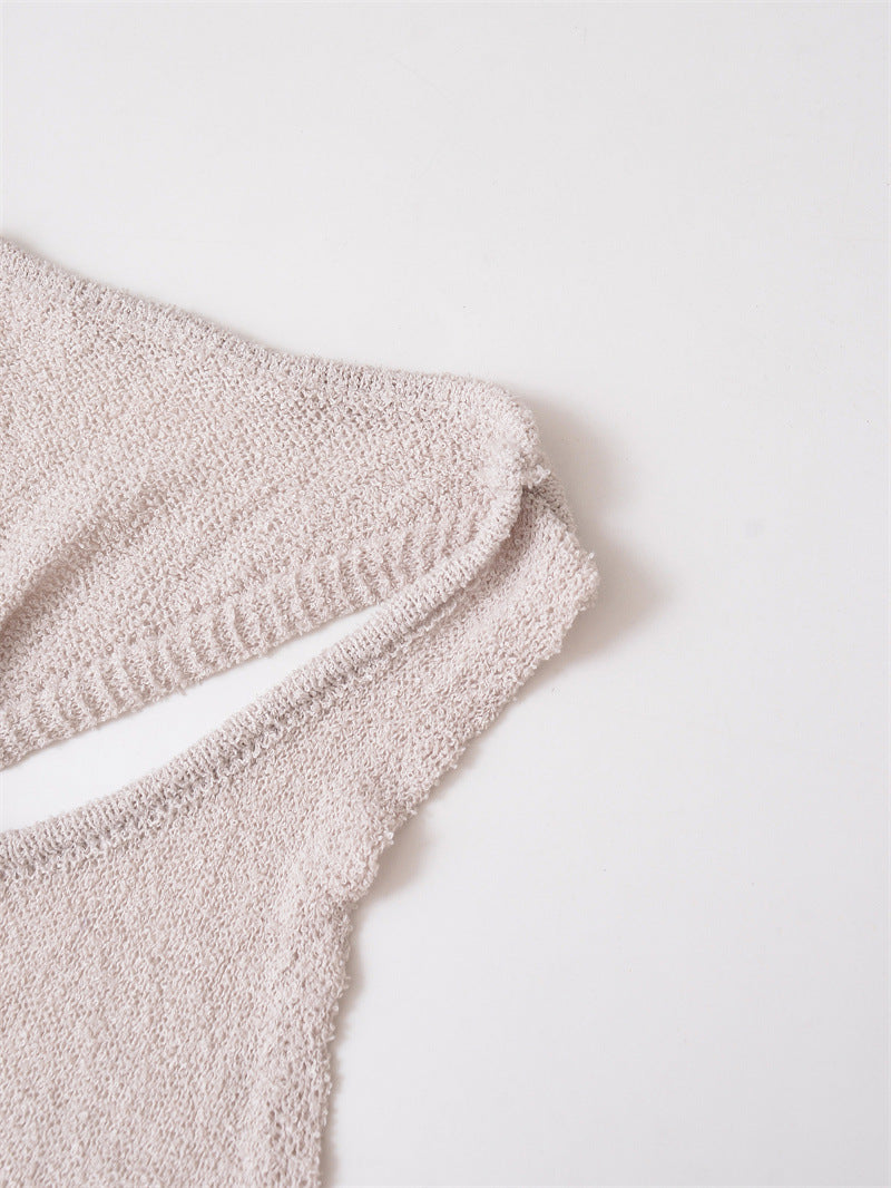 Cozy Knitted Midi Dress with Unique Textured Stitch Details-Theone Apparel