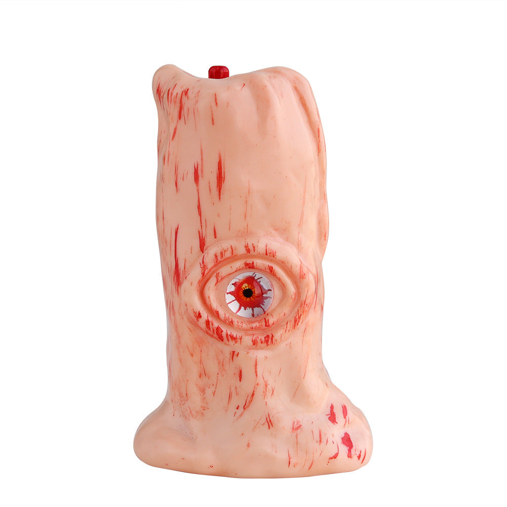 Creepy Eye False Candle with LED Flame and Bloody Exterior-9.5x5.5cm-Theone Apparel