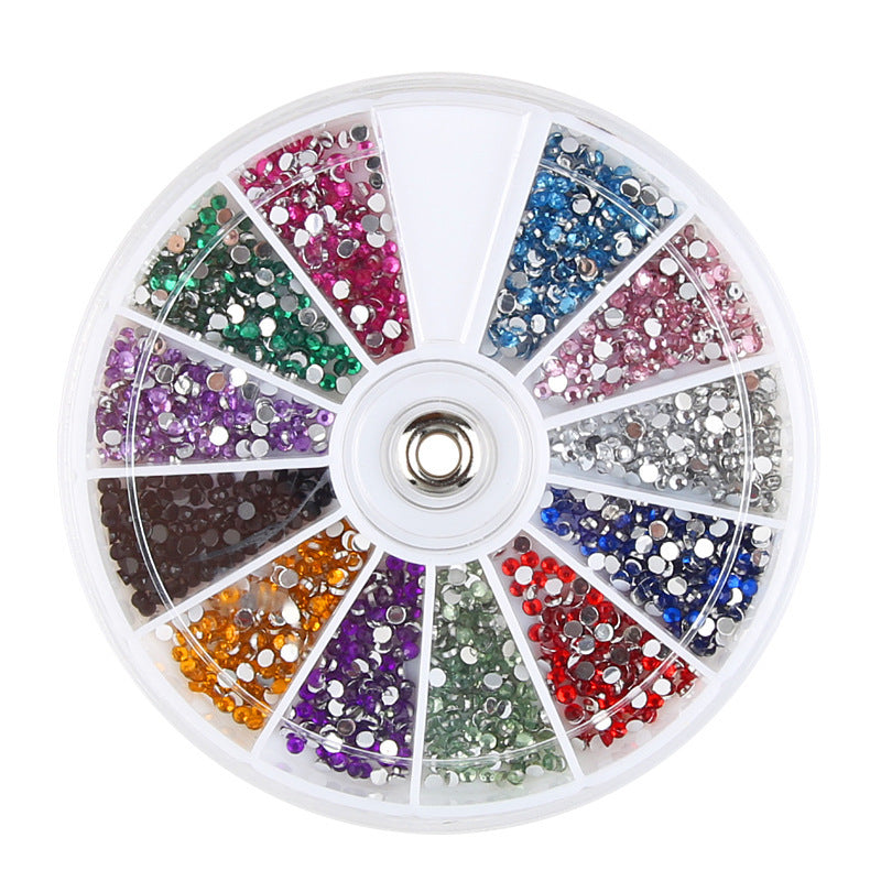 Fake Jewel Multicolored Nail Adornments for At Home Manicures-Theone Apparel