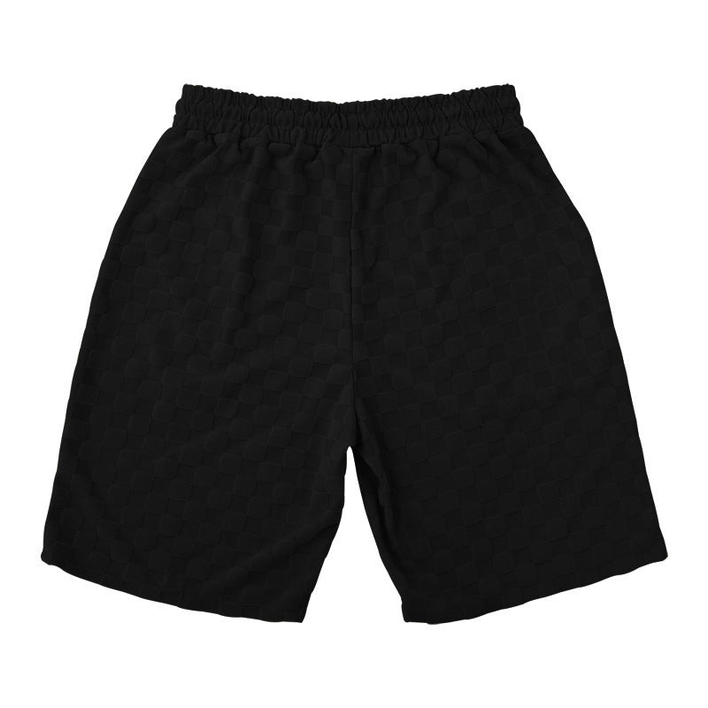 Loose-Fit Checkerboard Plaid Shorts for Casual Active Days-Theone Apparel