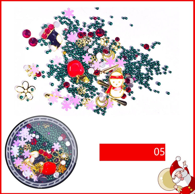 Multicolored Nail Accessories in Various Shapes and Styles-5style-Theone Apparel