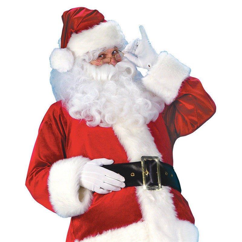 Plus Size Santa Claus Full Body Adult Costume with Accessories-Theone Apparel