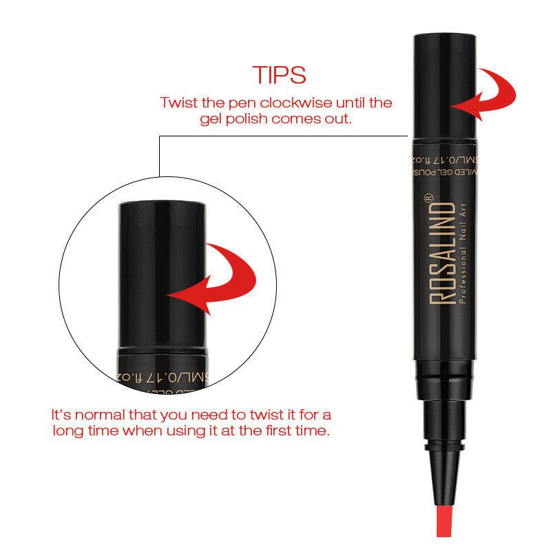 Premium Hel nail Polish Pen in Vibrant Color Choices-Theone Apparel