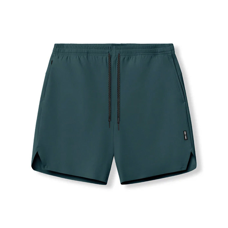 Seamless Performance Shorts with Multi-Pocket Utility Design-Dark Green-Theone Apparel