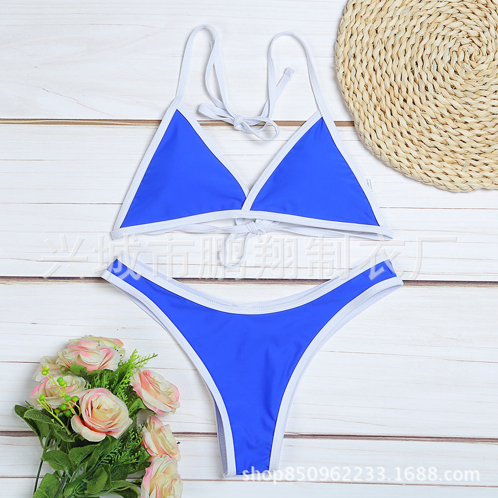 Sexy Women’s Red Bikini for Ultimate Beach Confidence-Blue-Theone Apparel