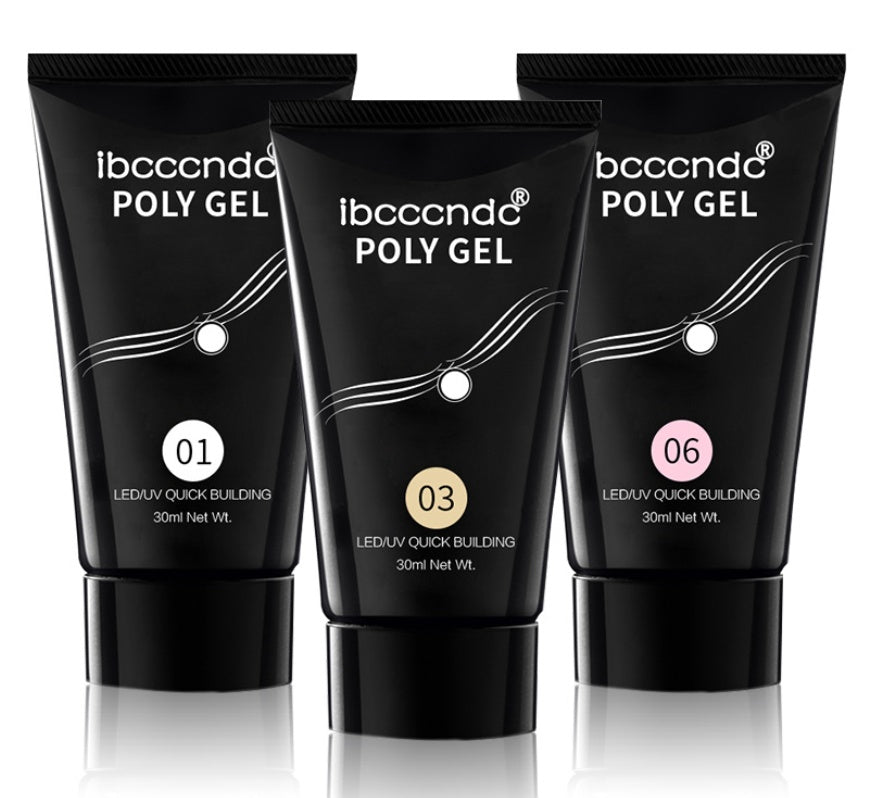 Transparent Nail Extension Poly Gel 100 Piece Set-Theone Apparel