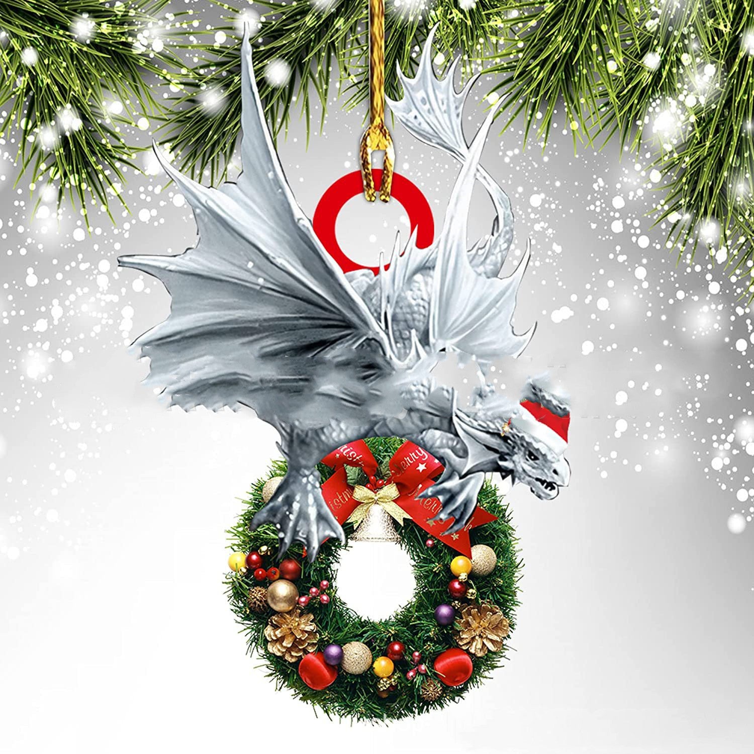 Unique Dragon Themed Hanging Christmas Decorations in Various Designs-Theone Apparel