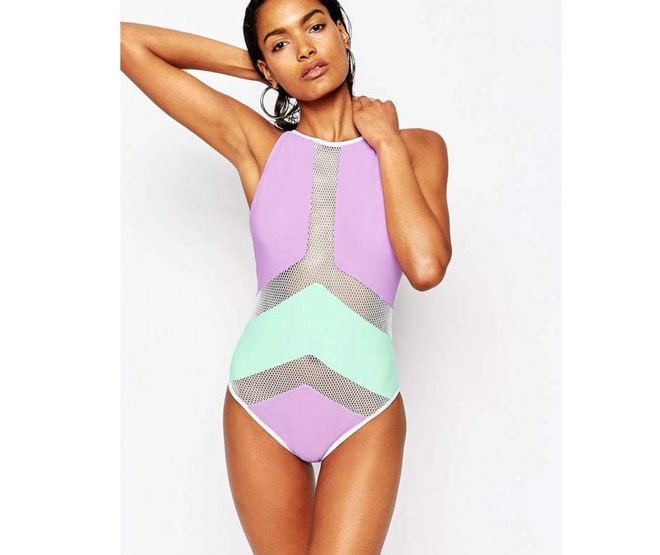 Women's One Piece Maternity Swimsuit with Floral Print-Theone Apparel