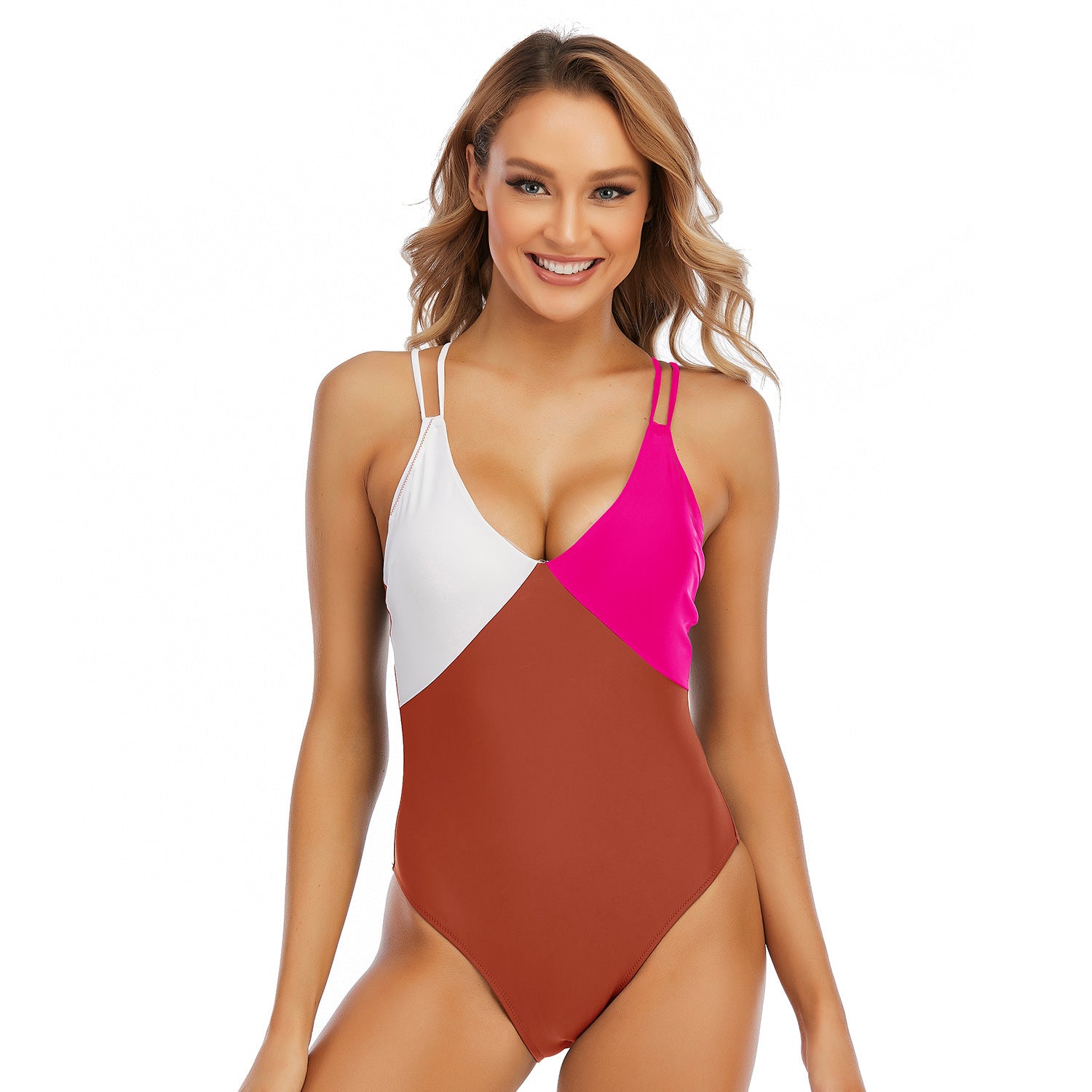 Women's One Piece Swimsuit with Off Shoulder Ruffle Sleeves-Theone Apparel