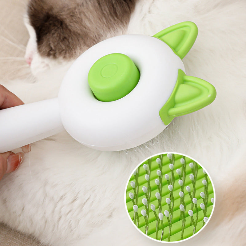 Self Cleaning Pet Hair Remover Brush For Grooming