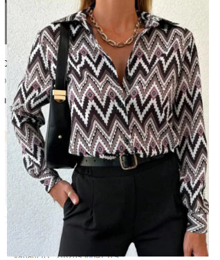 3D Printed Women's Long Sleeve Shirt