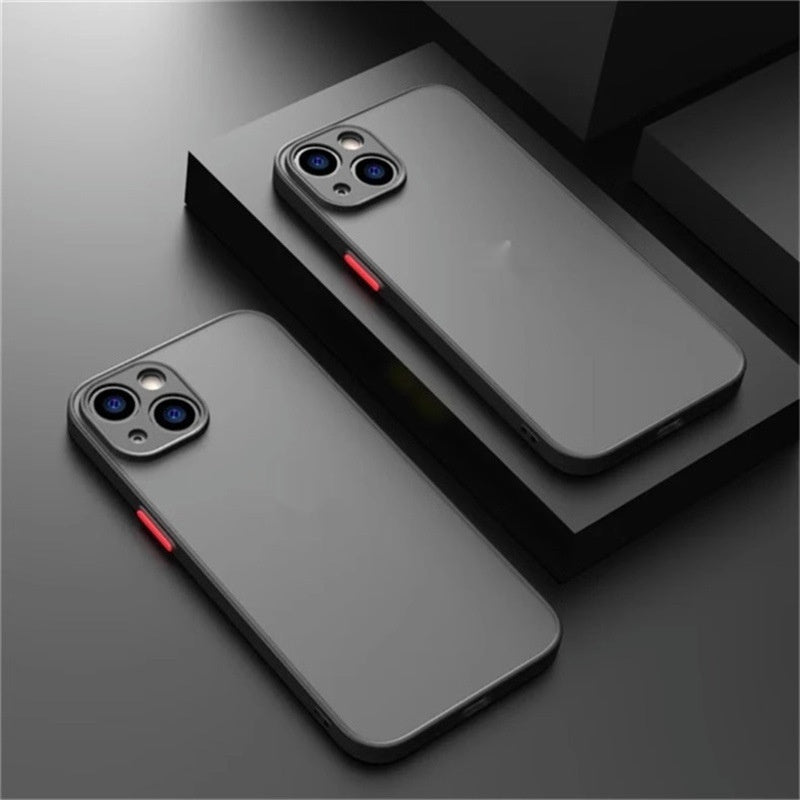 Acrylic Frosted Anti?Drop Phone Case With Fine Hole Design
