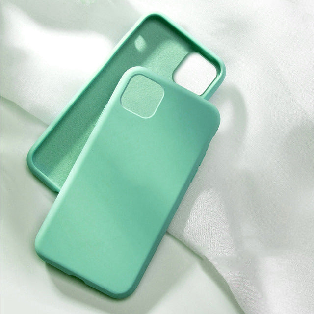Liquid Silicone Soft Touch Full-Cover Protective Phone Case