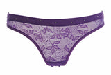 Transparent Black Lace Briefs with Ornate Waistband