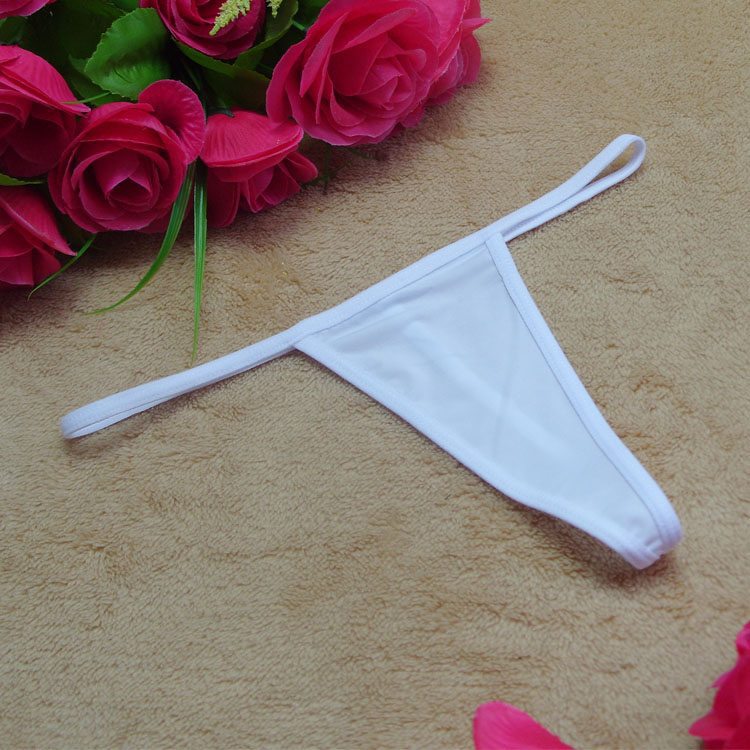 Simple G-String Thong with Transparent Lace Thong