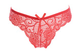 Low Rise Lace Briefs with Large Bow