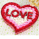 I Love You 100 pc Flower Rose in Heart Shaped Box