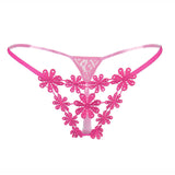 Delicate Floral Embroidery G String - Theone Apparel