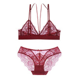 Triangle Lace Bralette and Panty Set