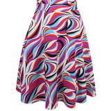 Mod Abstract Patterned Surplice Dress
