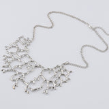 Cracked Glass Metallic Necklace