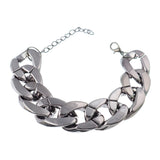 Thick Chain Link Metal Bracelet