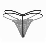 Lace Front Double Waistband with Cutout Thong