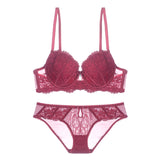 Sexy Shell Cup Lace Bra and Panty Set