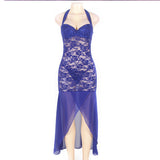 Plus Size Elegant Floor Length Lace Dress