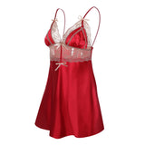 Silky Satin and Lace Babydoll Nightie