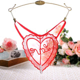 Lacy Love Letters Pearl G String