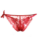 Lacy Embroidered Butterfly Tie Panty